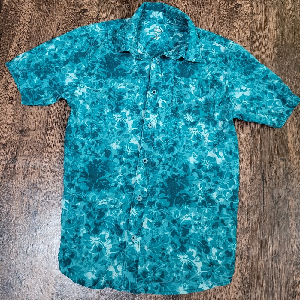 Wonder Nation Boy's Short-Sleeve Button Down Shirt